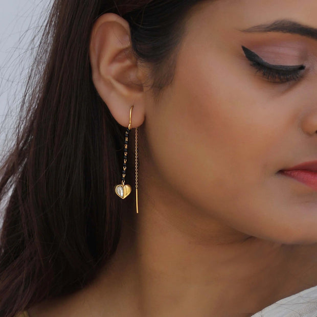 Elegant Gold Diamond Mangalsutra & Earrings Design For Women | eBay